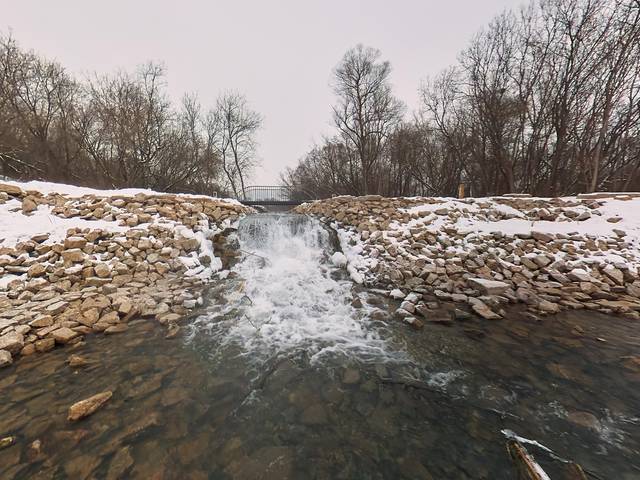 Голубые озера зимой